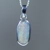 Natural Australian Boulder Opal Silver Pendant