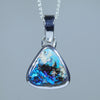 Silver Opal Pendant - Opal Birthstone for October - Australian Opal Shop - Qld