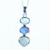 Silver Opal Pendant - Opal Birthstone for October - Australian Opal Shop - Qld