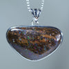 Natural Australian Opal Matrix Silver Pendant