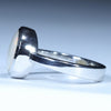 Coober Pedy Solid Opal Silver Ring - Size 6.75 Code CC611