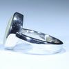 Coober Pedy Solid Opal Silver Ring - Size 7.5 Code CC624