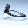 Coober Pedy Solid Opal Silver Ring - Size 7 Code CC622