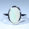 Silver White Opal Ring - Australian Opal Shop - Gold Coast - Qld