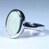 Sterling Silver - Solid Coober Pedy White Opal