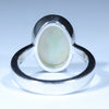 Coober Pedy Solid Opal Silver Ring - Size 7.25 Code CC620