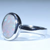 Sterling Silver - Solid Coober Pedy White Opal