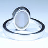 Coober Pedy Solid Opal Silver Ring - Size 9.25 Code CC616