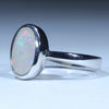 Coober Pedy Solid Opal Silver Ring - Size 9.75 Code CC615