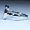 Coober Pedy Solid Opal Silver Ring - Size 9.75 Code CC615