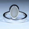 Coober Pedy Solid Opal Silver Ring - Size 9.75 Code CC615