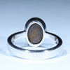 Natural Australian Boulder Opal Silver Ring - Size 7.5 Code CC619