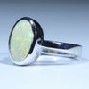 Sterling Silver - Solid Coober Pedy White Opal
