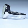 Coober Pedy Solid Opal Silver Ring - Size 6 Code CC618