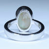 Coober Pedy Solid Opal Silver Ring - Size 6 Code CC618