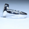 Coober Pedy Solid Opal Silver Ring - Size 5.75 Code CC617