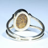 Natural Solid Australian Pipe Opal Gold Ring - Size 6.5 US Code - T61