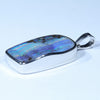 Australian Boulder Opal Silver Pendant with Silver Chain (21mm x 12.5mm) Code - Y327