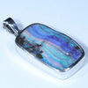 Australian Boulder Opal Silver Pendant with Silver Chain (21mm x 12.5mm) Code - Y327