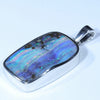 Australian Boulder Opal Silver Pendant with Silver Chain (21mm x 12.5mm) Code - Y327