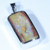 Australian Pipe Opal Silver Pendant with Silver Chain (20mm x 10mm) Code - Y325