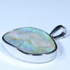 Australian Boulder Opal Silver Pendant with Silver Chain (24mm x 16mm) Code - Y333