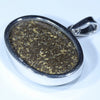 Australian Boulder Opal Silver Pendant with Silver Chain (24mm x 16mm) Code - Y333