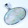 Australian Boulder Opal Silver Pendant with Silver Chain (24mm x 16mm) Code - Y333