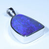 Australian Boulder Opal Silver Pendant with Silver Chain (24mm x 17mm) Code - Y326