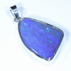 Australian Boulder Opal Silver Pendant with Silver Chain (24mm x 17mm) Code - Y326
