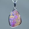 Natural Australian Queensland Pipe Opal Silver Pendant