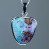 Silver Opal Pendant - Opal Birthstone for October - Australian Opal Shop