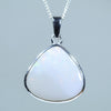Silver Opal Pendant - Opal Birthstone for October - Australian Opal Shop - Qld