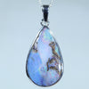 Natural Australian Queensland Boulder Opal Silver Pendant
