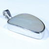 Coober Pedy Solid Crystal Opal Silver Pendant with Silver Chain (21mm x 14mm) Code - Y352