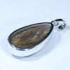 Australian Boulder Opal Silver Pendant with Silver Chain (24mm x 13mm) Code - Y323