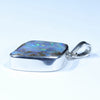 Australian Boulder Opal Silver Pendant with Silver Chain (19mm x 16.5mm) Code - Y358