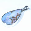 Australian Boulder Opal Silver Pendant with Silver Chain (25mm x 15mm) Code - Y359