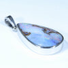 Australian Boulder Opal Silver Pendant with Silver Chain (25mm x 15mm) Code - Y359