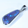 Sterling Silver - Solid Black Crystal Opal