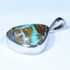 Australian Boulder Opal Silver Pendant with Silver Chain (17mm x 16mm) Code - Y362