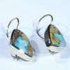 Natural Australian Boulder Opal Gold Earrings (16.5 x 11mm) Code W65
