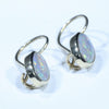 Coober Pedy Solid Opal Gold Earrings (9 x 7mm) Code W66