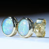 10k Gold Crystal Opal Studs are the Birthstone for October