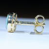 Coober Pedy Crystal Opal Gold Earrings (6 x 5mm) Code W77