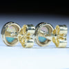 Coober Pedy Crystal Opal Gold Earrings (6 x 5mm) Code W77