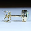 Coober Pedy Crystal Opal Gold Earrings (6 x 5mm) Code W78