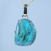 Anniversary Opal Gift Idea - Black Opal Gold Pendant - Australian Opal Shop  