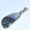 10k Gold - Solid Lightning Ridge Black and Crystal Opal