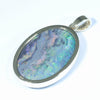 Lightning Ridge Solid Black Opal and Diamond Gold Pendant (29mm x 22mm ) Code - Z96